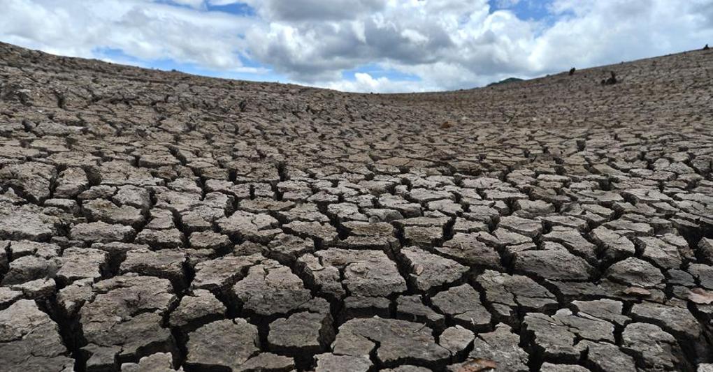 Ecco come appariva il 14 settembre la riserva idrica di La Concepcion, che fornisce il 30% della capitale dell’Honduras, prosciugata dalla siccità 
